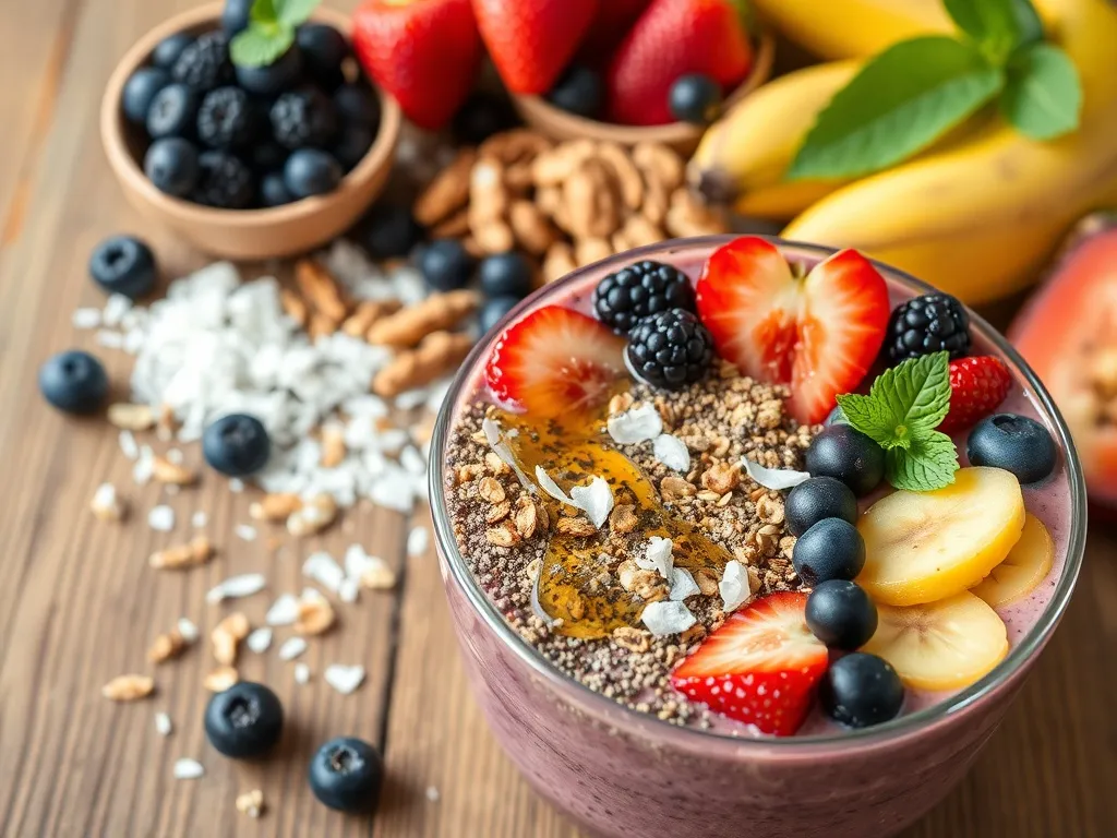Przepisy na smoothie bowl – zdrowe i pyszne pomysły na śniadanie